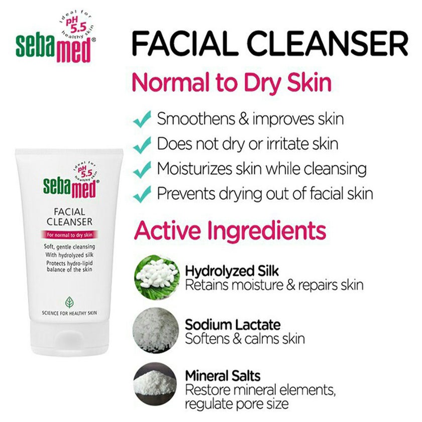 Sebamed Facial Cleanser For Normal To Dry Skin 150ML