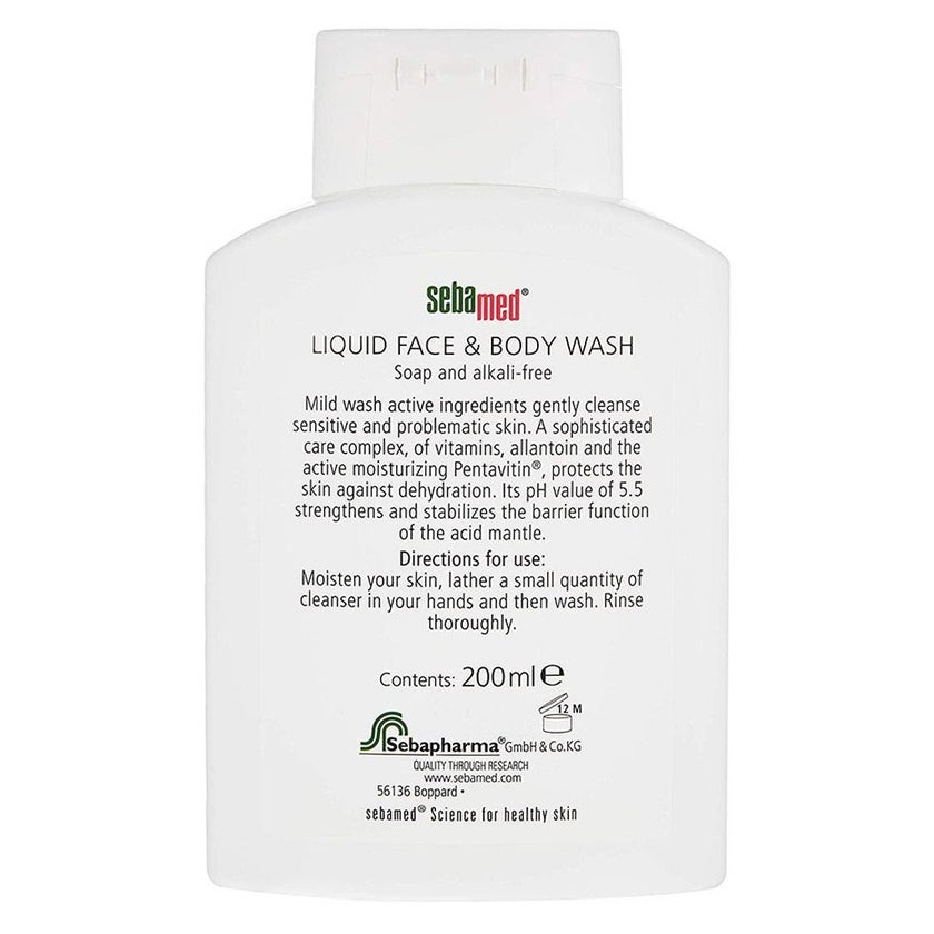 Sebamed Liquid Face & Body Wash 200ml