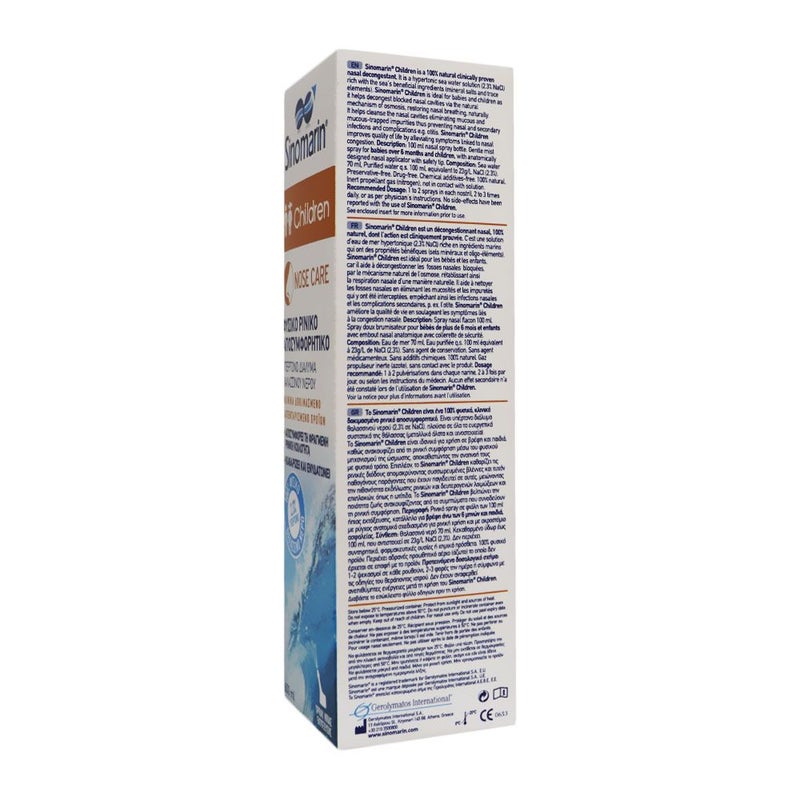 Sinomarin Children Hypertonic Nose Care Spray 100 mL