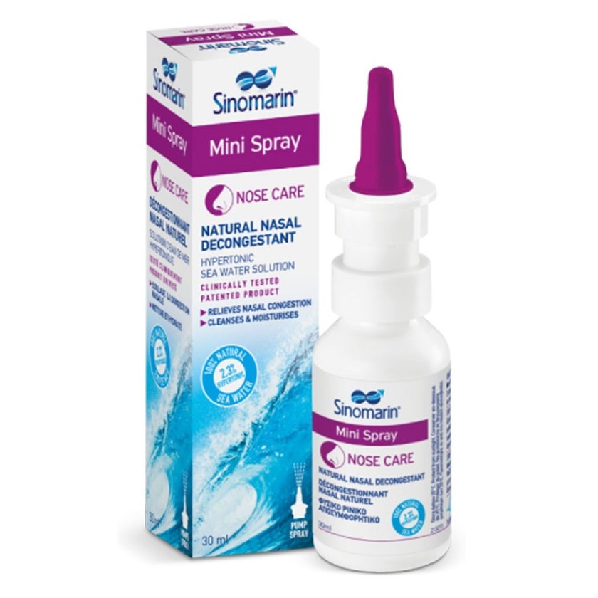 Sinomarin Natural Nasal Decongestant Mini Hypertonic Nasal Spray 30ml