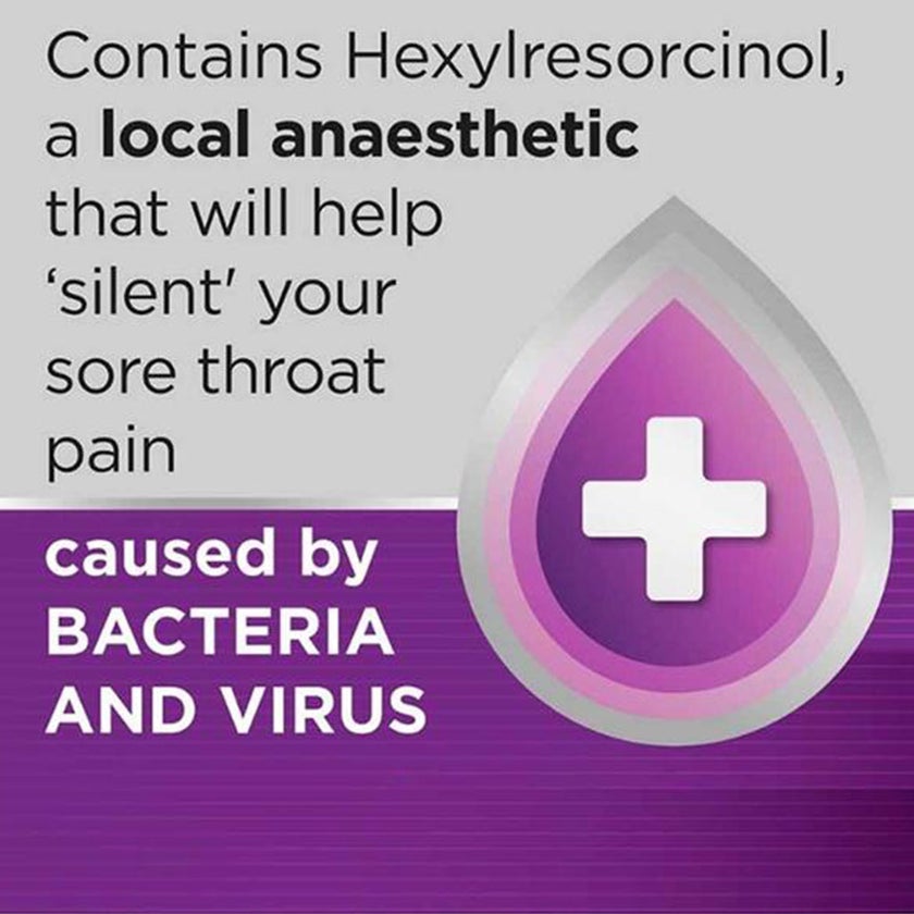 Strepsils Extra Blackcurrant Lozenges, Pack of 24's