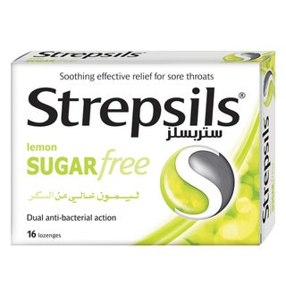 Strepsils Lemon Sugar Free Lozenges 16's