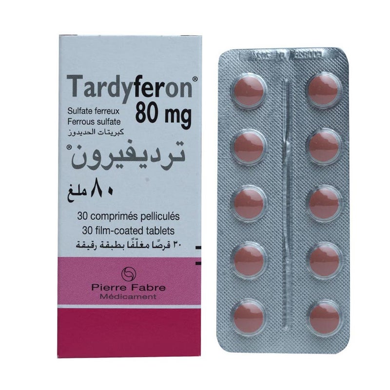 Tardyferon 80 mg Tablets 30's