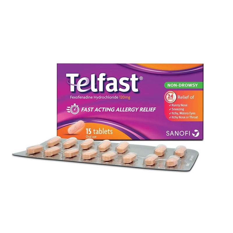 Telfast 120 mg Tablets 15's