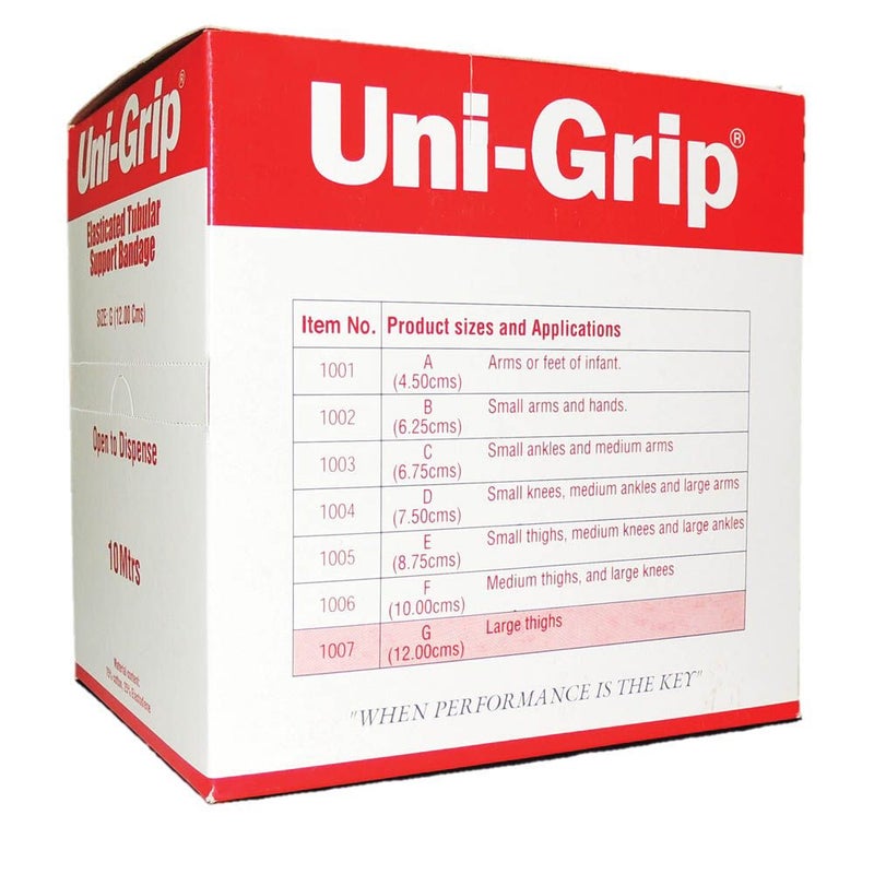 Uni-Grip Elasticated Tubular Support Bandage Size G 10 m