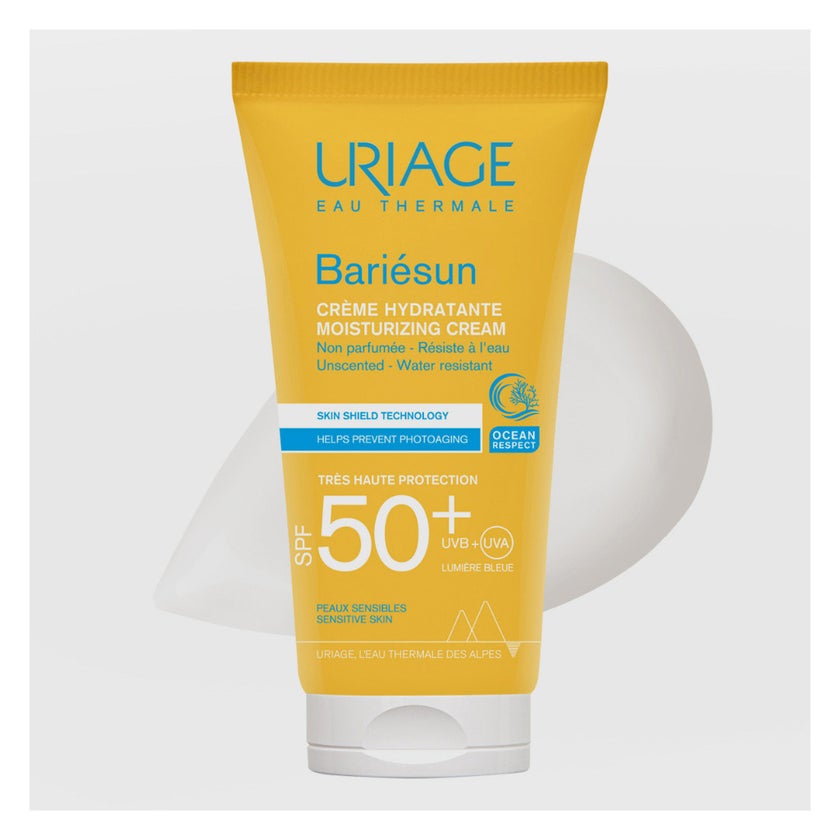 Uriage Bariesun SPF50+ Moisturizing Water- Resistant Sunscreen Cream For Sensitive Skin 50ml 