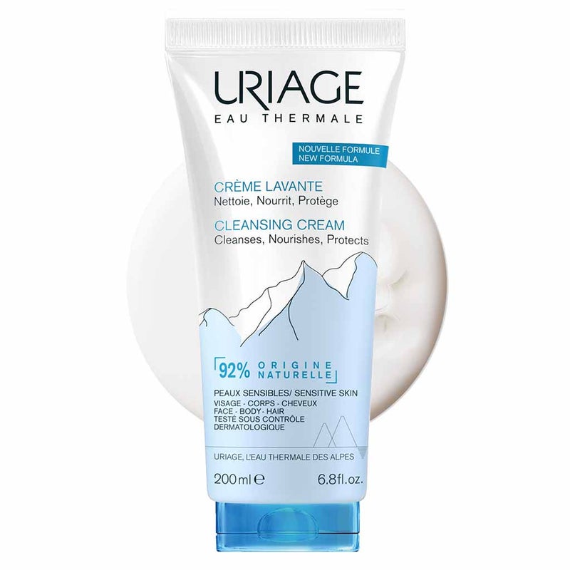 Uriage Eau Thermale Cleansing Cream For Face, Body & Hair 200ml