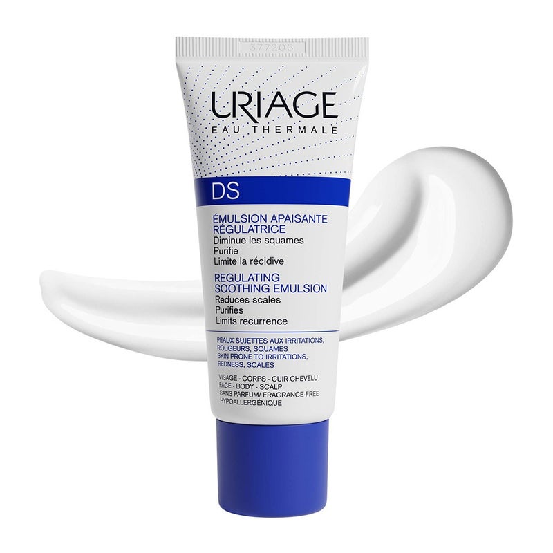 Uriage DS Regulating Soothing Emulsion For Sensitive Redness Prone Face, Body And Scalp 40ml