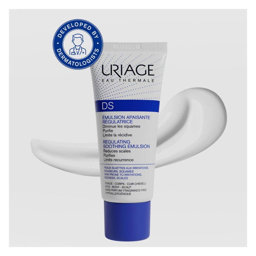 Uriage DS Regulating Soothing Emulsion For Sensitive Redness Prone Face, Body And Scalp 40ml