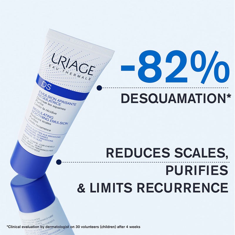 Uriage DS Regulating Soothing Emulsion For Sensitive Redness Prone Face, Body And Scalp 40ml