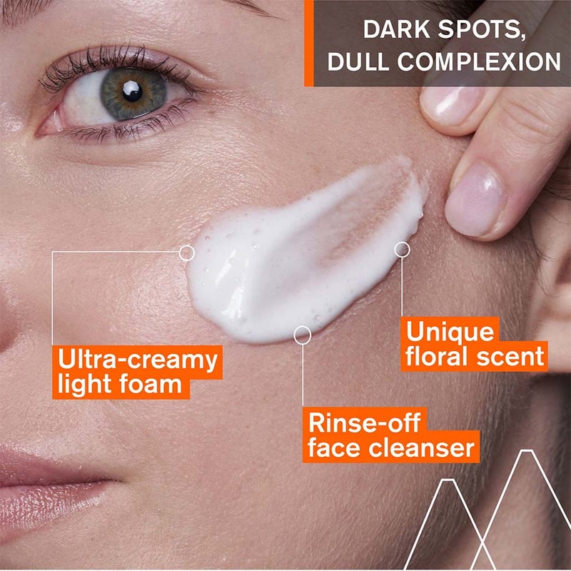 Uriage Depiderm With Vitamin C Brightening & Cleansing Foaming Cream For Dull Complexion 100ml