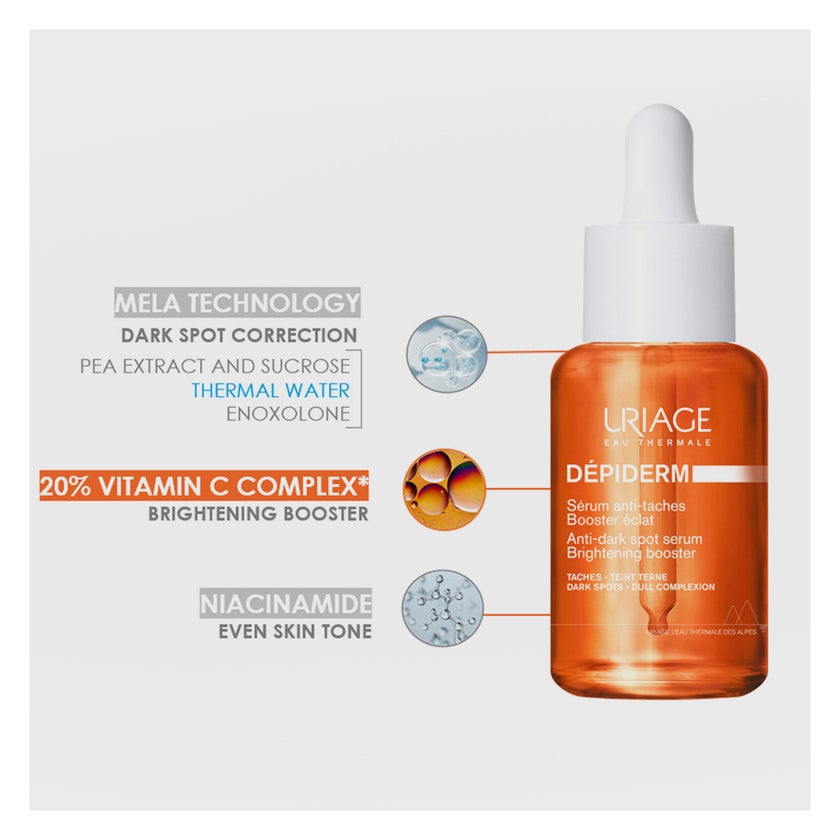 Uriage Depiderm Brightening Booster Anti-Dark Spot Serum For All Skin Types 30ml