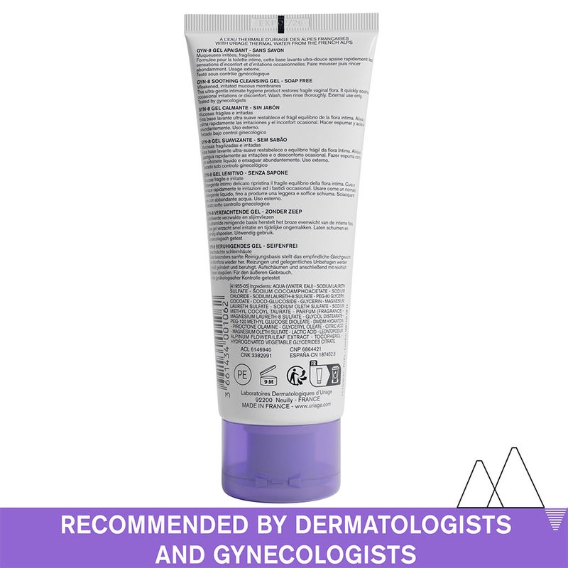 Uriage Gyn-8 Intimate Hygiene Soothing & Cleansing Gel 100ml