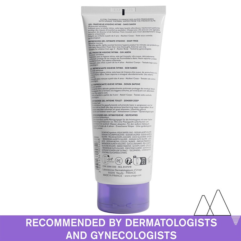 Uriage Gyn-Phy Refreshing Intimate Hygiene Cleansing Gel 200ml