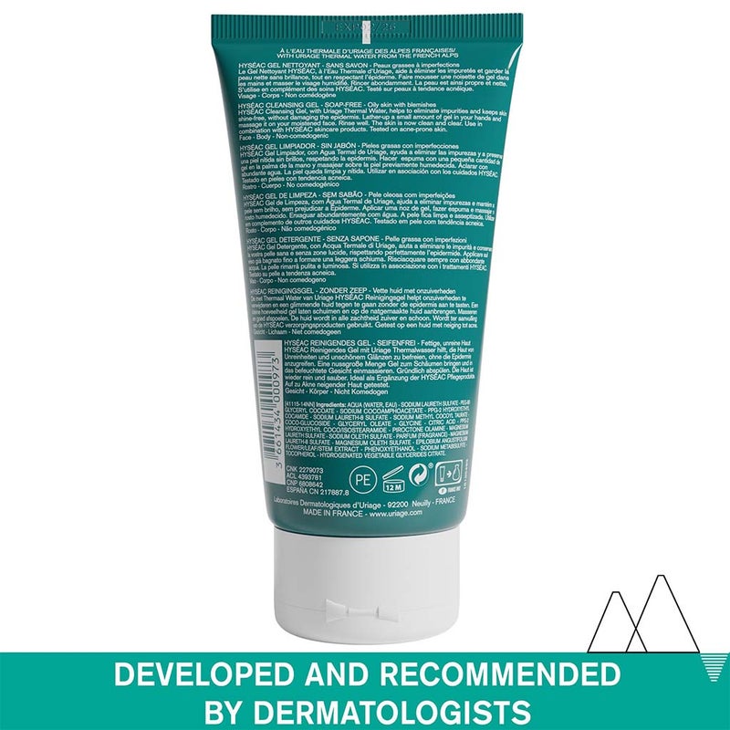 Uriage Hyseac Light Foaming Cleansing Gel For Combination To Oily Skin With Blemishes 150ml
