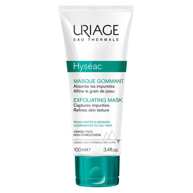 Uriage Hyseac Exfoliating Face Mask For Combination To Oily Skin 100ml 