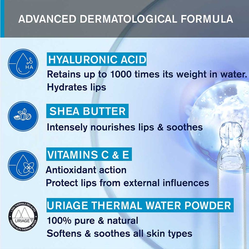 Uriage Eau Thermale Moisturizing Lipstick For Dry Lips 4g