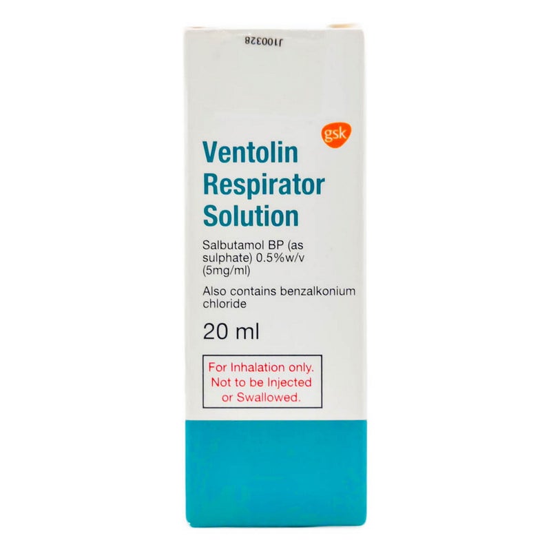 Ventolin 5mg/ml Respiratory Solution 20ml