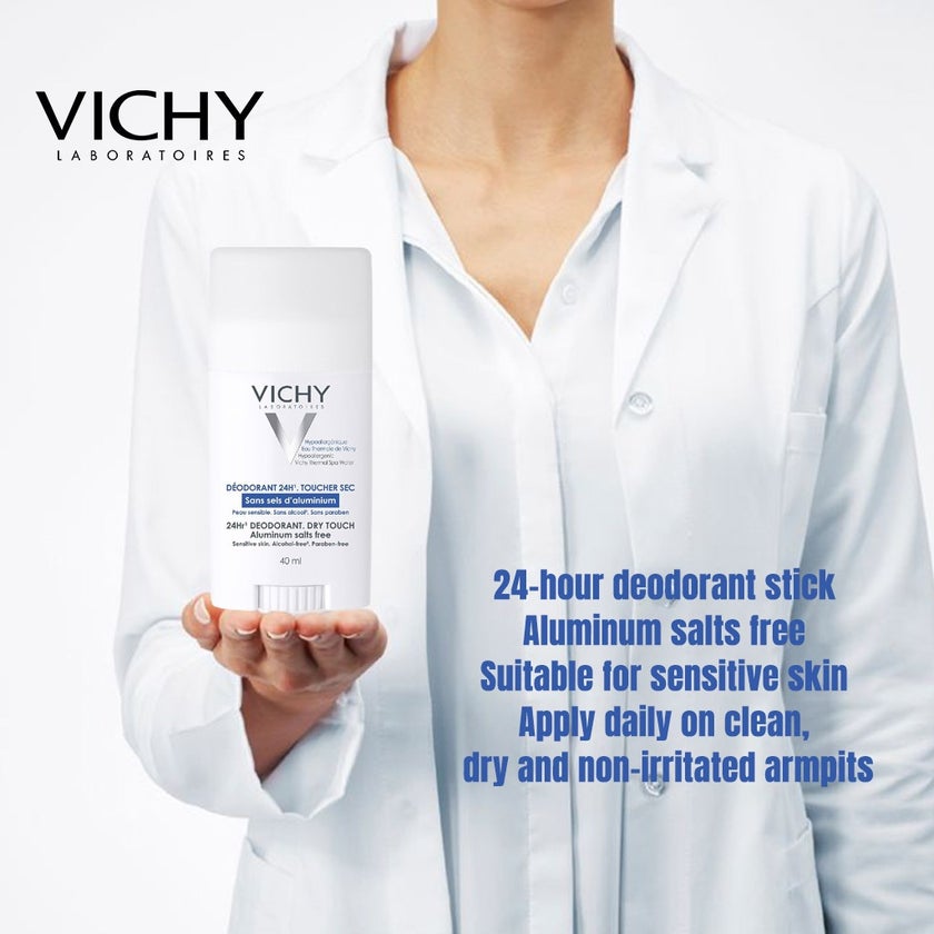 Vichy 24 Hour Mineral Aluminium Free Deodorant Stick 40ml