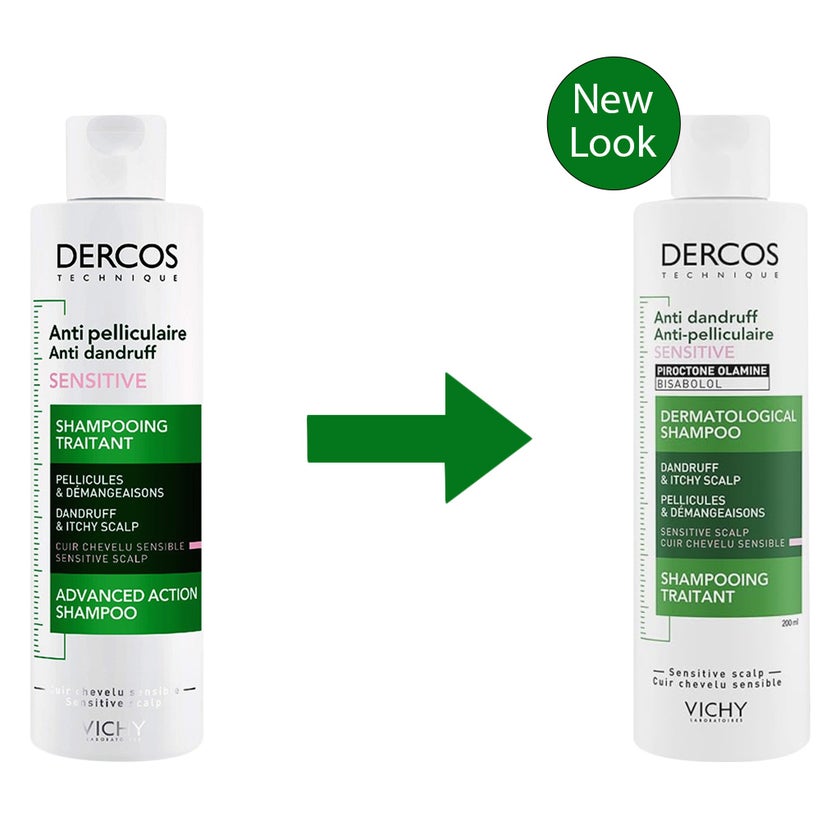 Vichy Dercos Anti Dandruff Shampoo For Sensitive Scalp 200ml