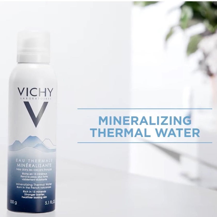 Vichy Mineralizing Thermal Water, Hydrating Volcanic Water Face Mist With Natural Antioxidants 150ml