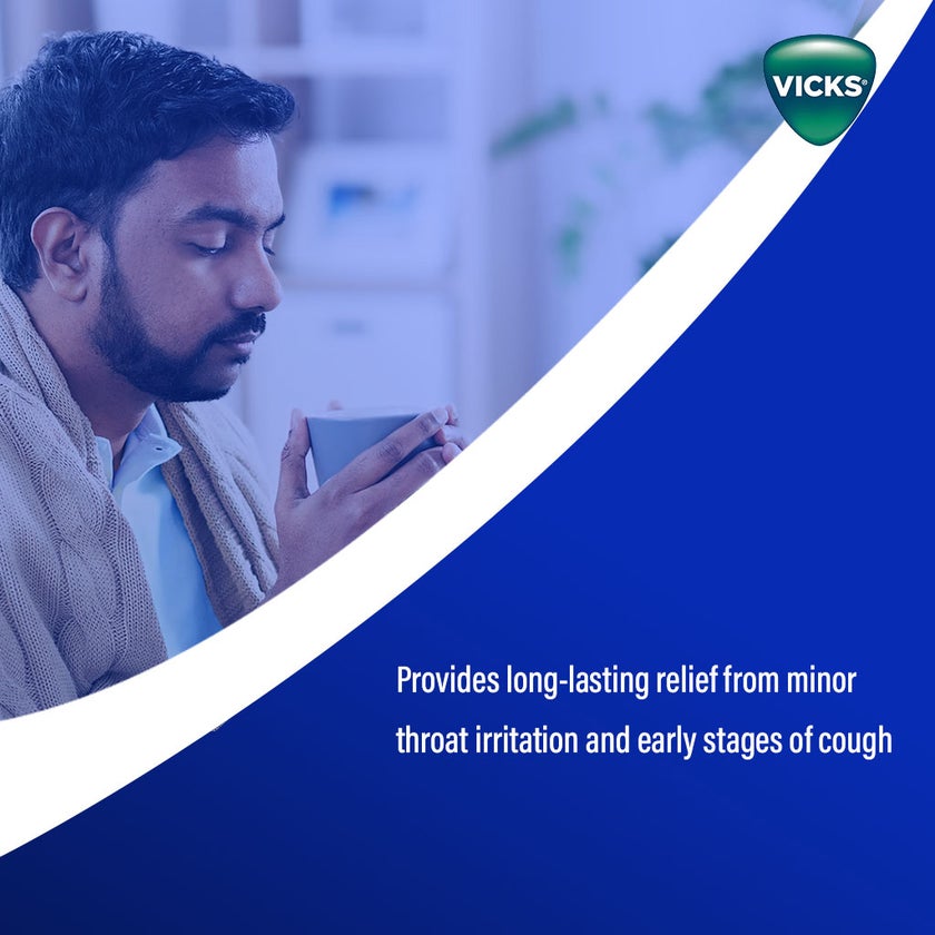 Vicks Soothing & Refreshing Throat Drops With Lemon & Menthol 40g