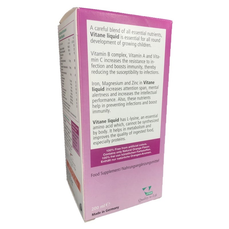 Vitane Oral Liquid 200 mL