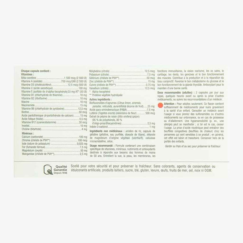 Webber Naturals MultiSure Multivitamin Capsules For Women, Pack of 60’s