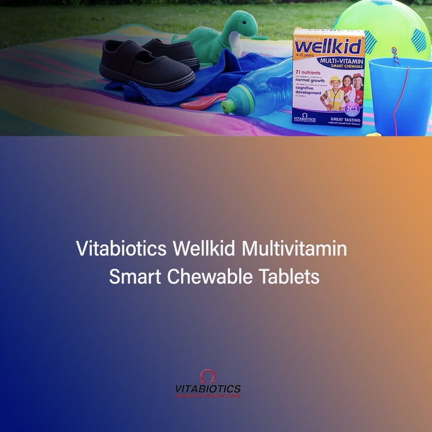 Vitabiotics Wellkid Multivitamin Smart Chewable Tablets For 4-12 Years Old Children, Pack of 30's