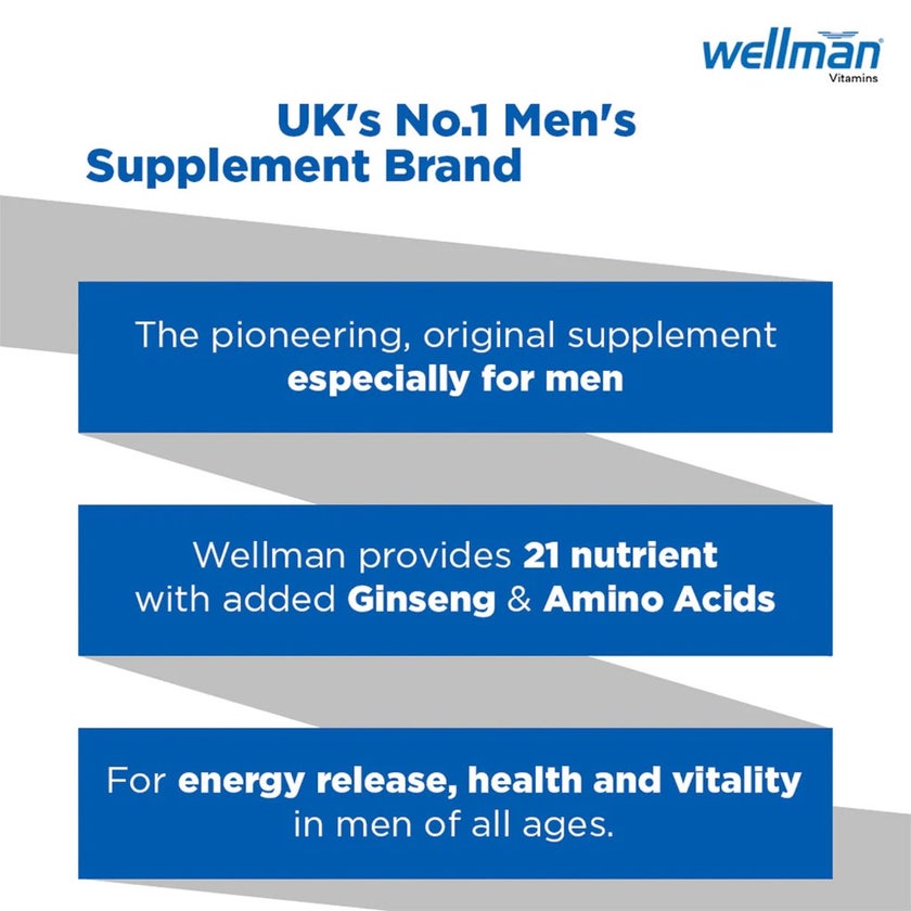 Vitabiotics Wellman Original Tablets For Men, Pack of 30's