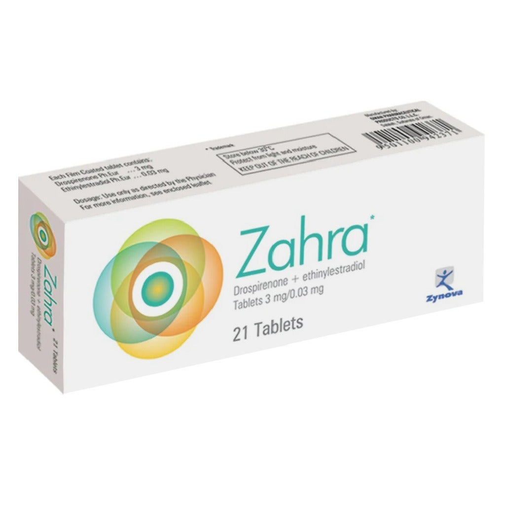 placebo ➠➠6.0【36.15 CL】⬅⬅ Zahra Tablets, Pack of 21's - myAster