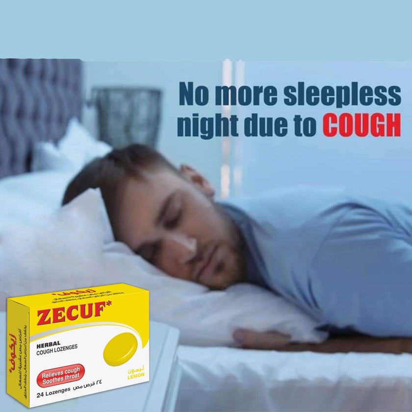 Zecuf Herbal Cough Lemon Lozenges, Pack of 24's