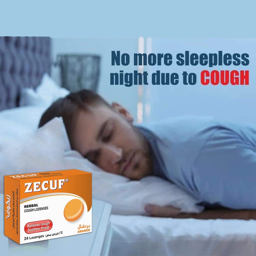 Zecuf Herbal Cough Orange Lozenges, Pack of 24's