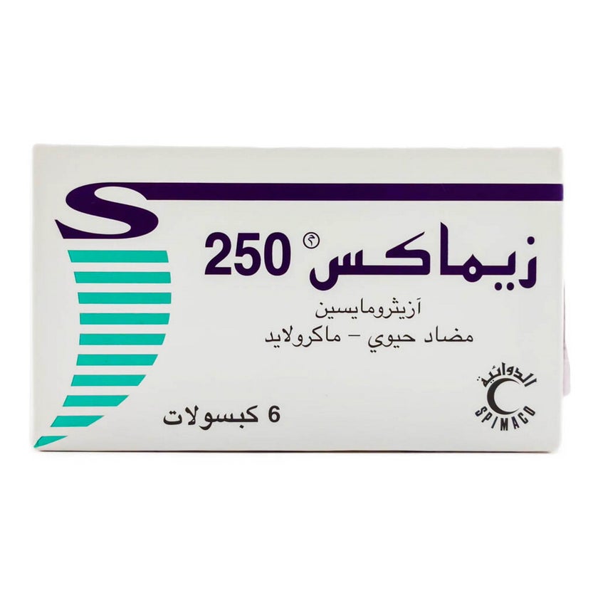 Zimax 250mg Capsules, Pack of 6's