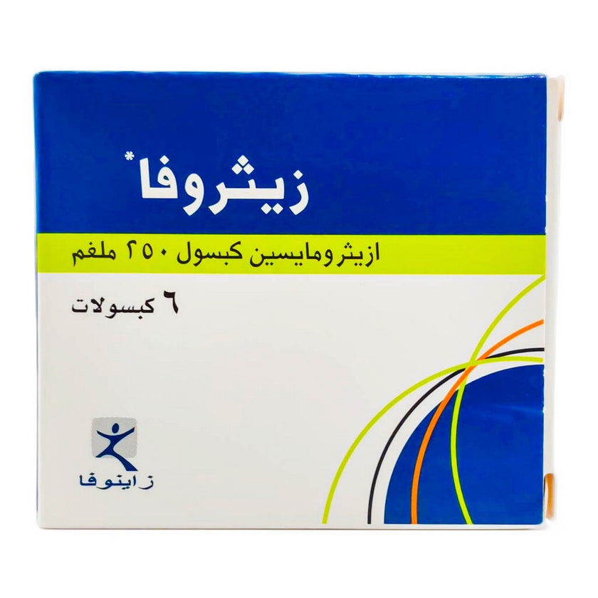 Zithrova 250mg Capsules, Pack of 6’s