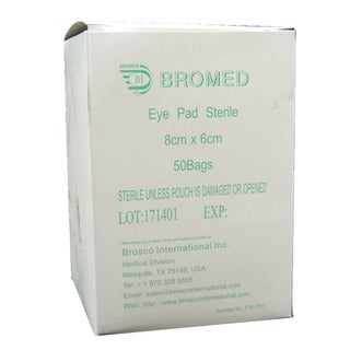 Bromed Eye Pad Sterile 8 cm x 6 cm 50’s
