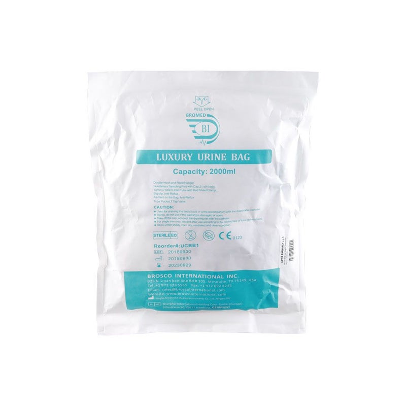 Bromed Urine Bag With Butterfly Hanger 2000 mL