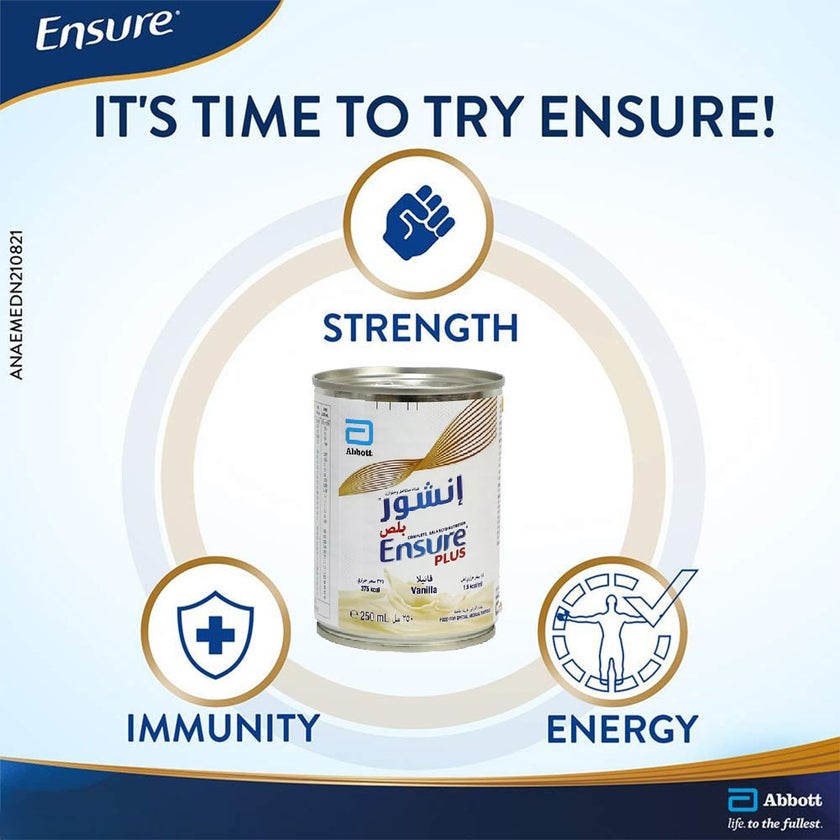 Ensure Plus Ready To Drink Liquid Vanilla 250ml