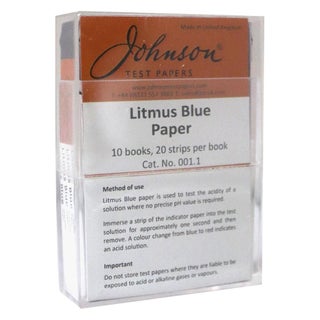 Johnson's Blue Litmus Test Paper