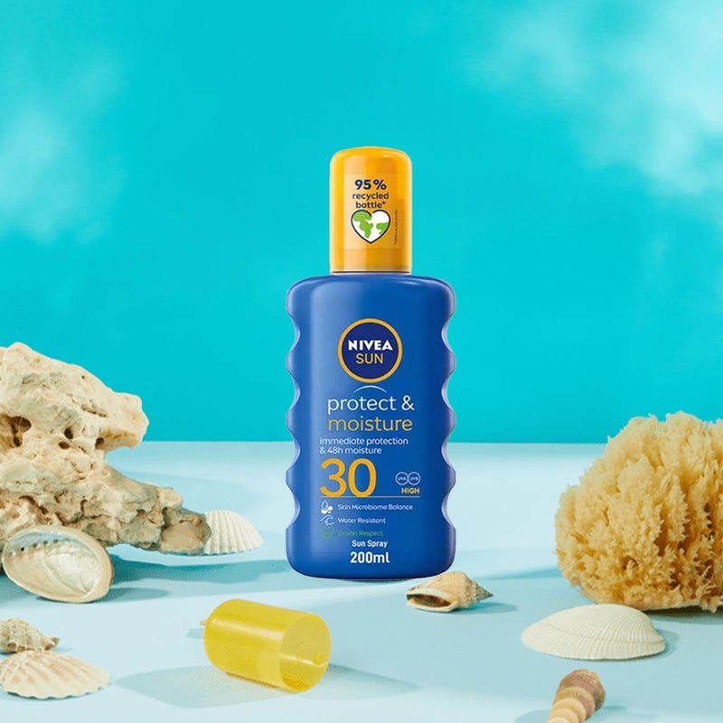 Nivea Sun Protect & Moisture SPF30 Moisturizing Sun Spray 200 mL