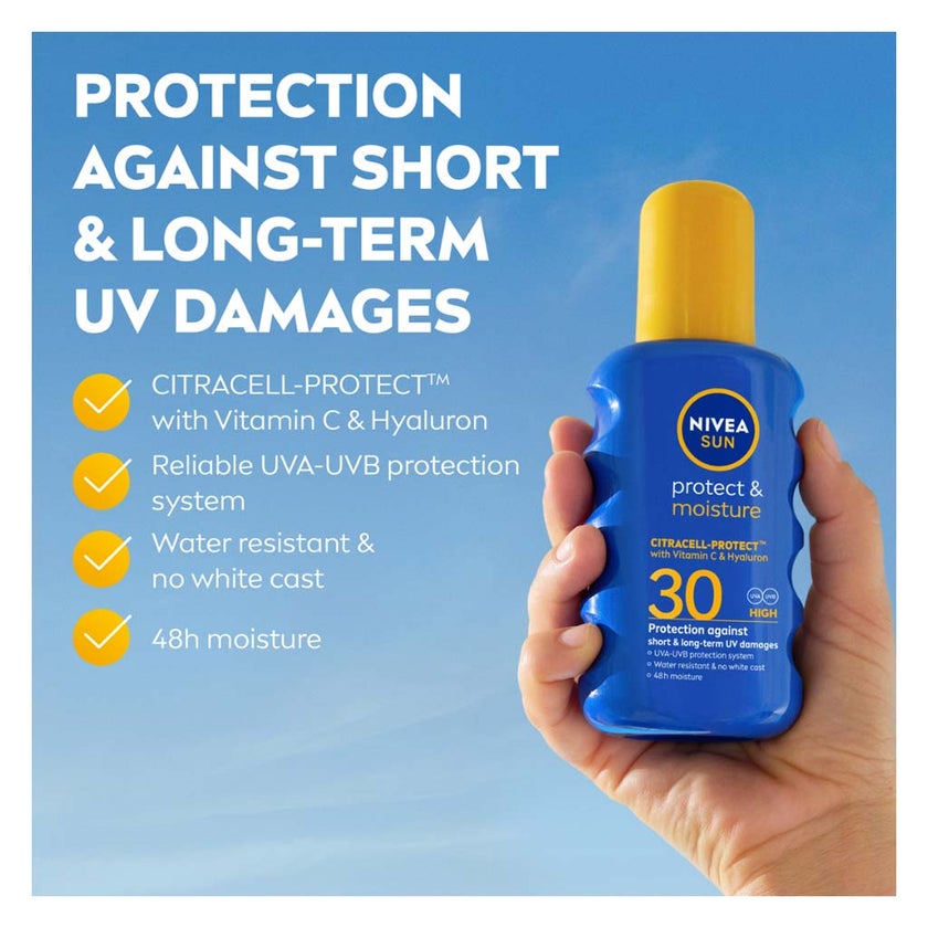 Nivea Sun Protect & Moisture SPF 30 Sun Pump Spray 200ml