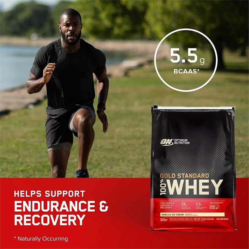 Optimum Nutrition Gold Standard 100% Whey Vanilla Ice Cream 10lb