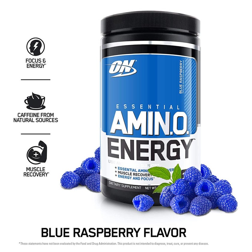 Optimum Nutrition Essential Amino Energy Blue Raspberry Flavour 30 Servings