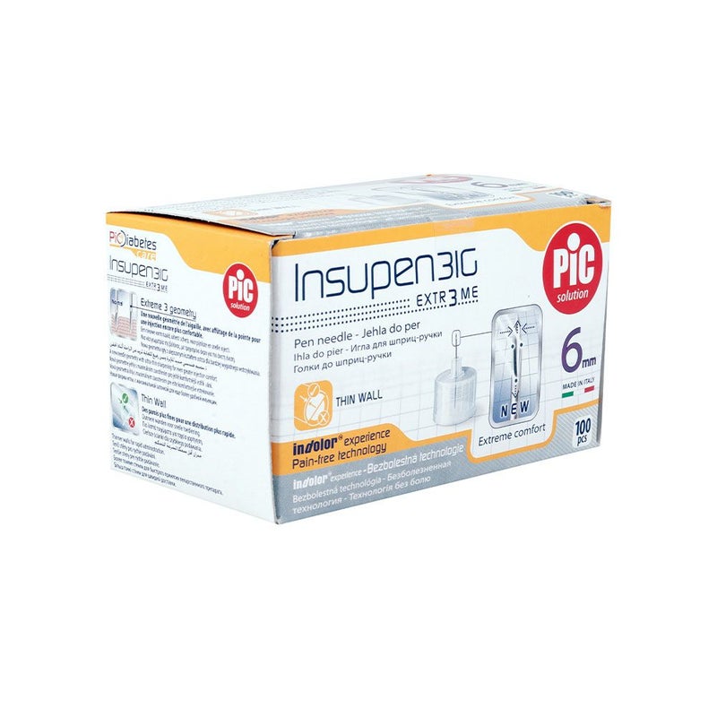 Pic Insupen Insulin Needles G31 6 mm 100's