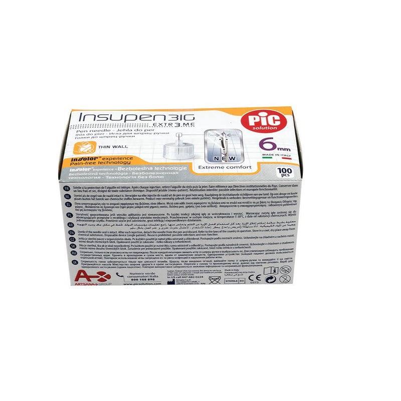 Pic Insupen Insulin Needles G31 6 mm 100's