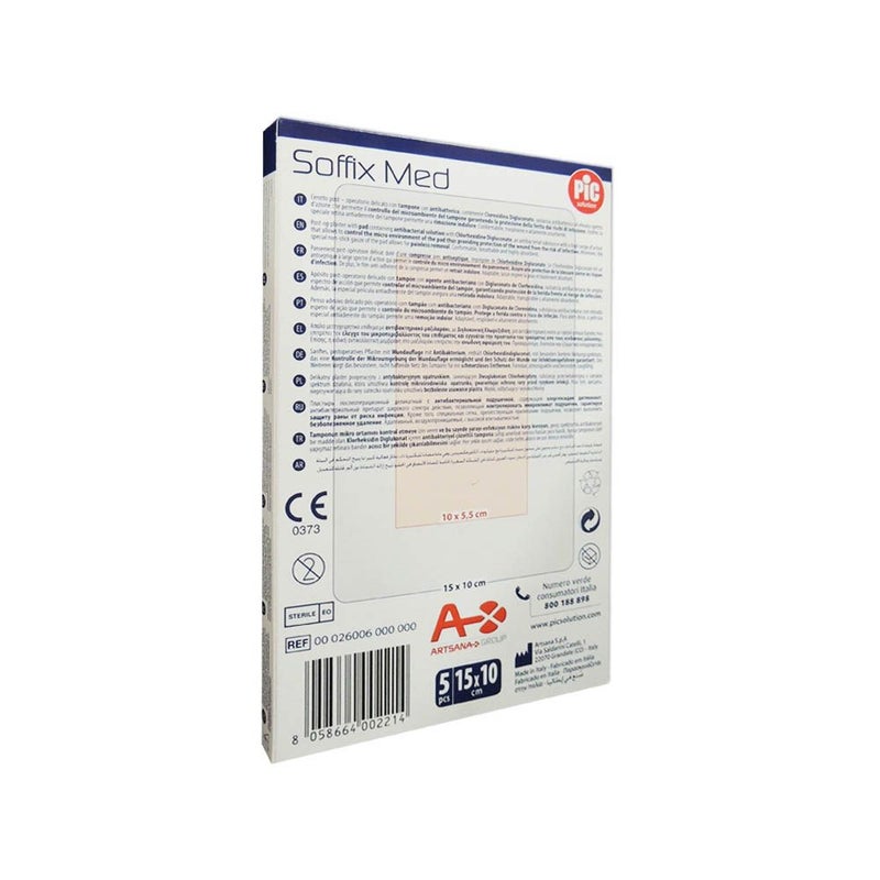 Pic Soffix Med Delicate Post-op Plaster 15 cm x 10 cm 5's