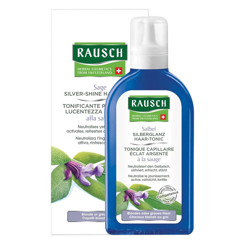 Rausch Swiss Sage Silver Shine Hair Tonic For Blonde or Grey Hair 200ml