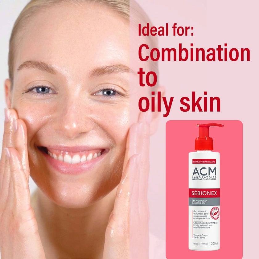 ACM Sebionex Cleansing Gel For Oily And Acne-Prone Skin 200ml