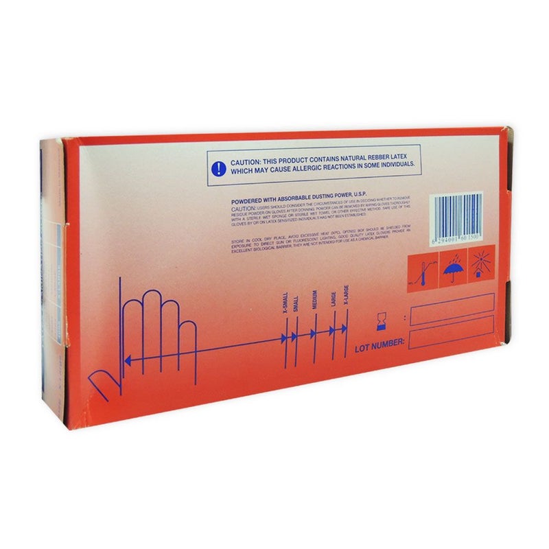 Uni-Gloves Latex Examination Gloves X-Large 100's