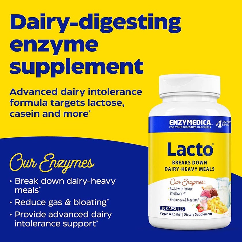 Enzymedica Lacto Capsules, Pack of 30's